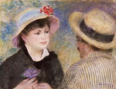 Boating Couple (Aline Charigot and Renoir) by Pierre Auguste Renoir